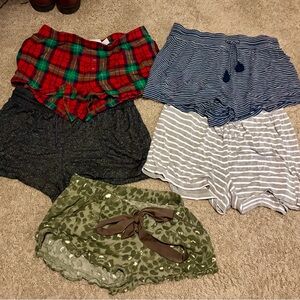 Set of 5 Women’s Small Pajama Shorts